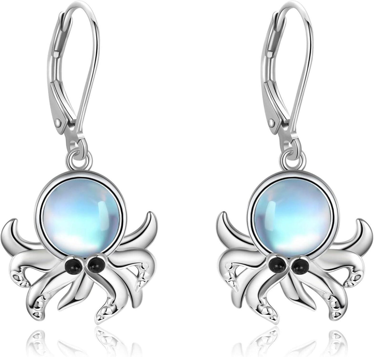 925 Sterling Silber Oktopus Ohrringe Meerestier Schmuck Geschenk