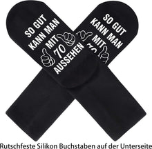 Herren Lustige Socken 43-46 Baumwolle Schwarz Wadenlang