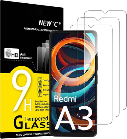 Displayschutzfolie aus Hartglas für Xiaomi Redmi A3 - 3er Set, 9H