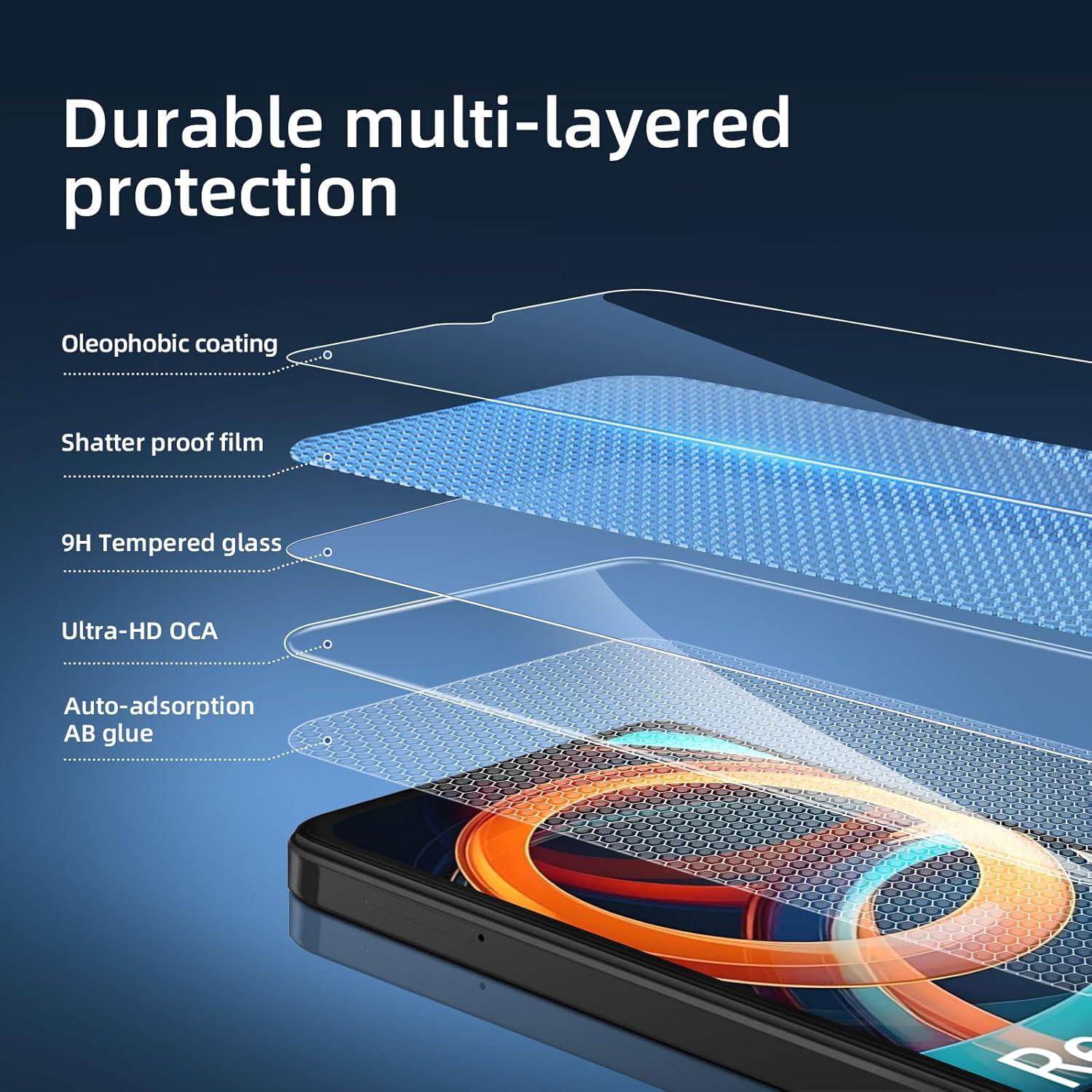 Displayschutzfolie Xiaomi Redmi A3 3er Pack 9H Hartglas Schutzfolie