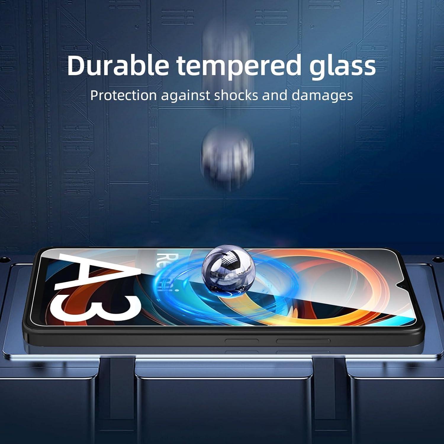 Displayschutzfolie Xiaomi Redmi A3 3er Pack 9H Hartglas Schutzfolie