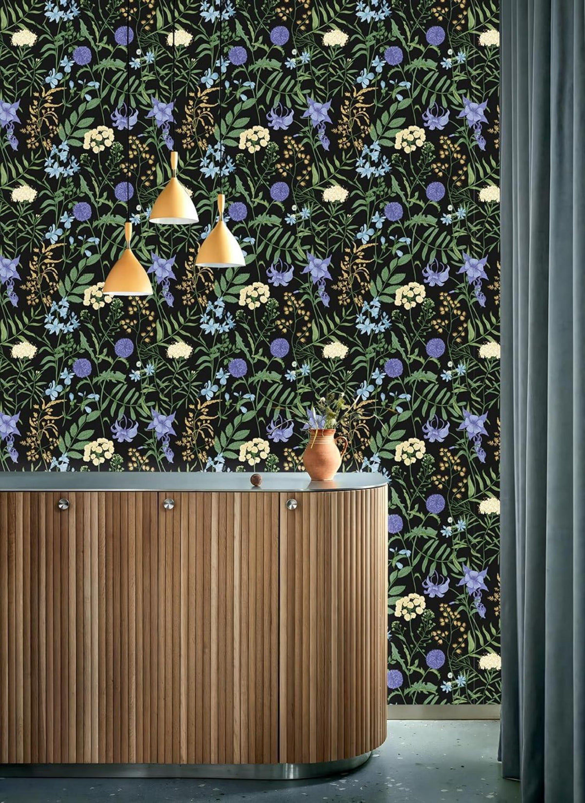 Selbstklebende Blumen Tapete PVC Dekorfolie 44cm x 1000cm