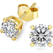 Moissanite Ohrringe 925 Silber Damen VVS1 Diamant 6,0 mm 1,6