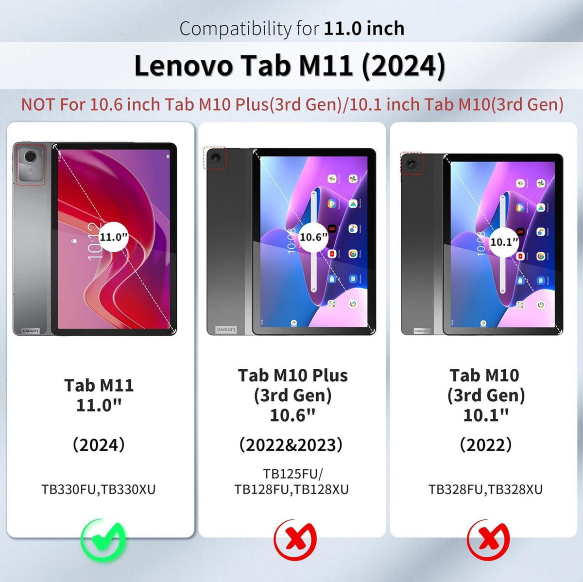 Schutzhülle für Lenovo Tab M11 TB330 2024 mit Stifthalter