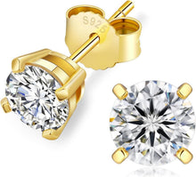 Moissanite Ohrringe 925 Silber Damen Diamant VVS1 Weißgold 1,2 ctw