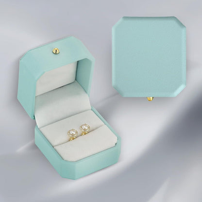 Moissanite Ohrringe Damen Silber 925 Blume Ohrsteckers 1,0/2,0 Karat