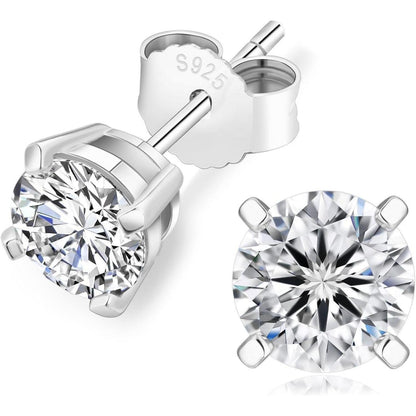 KRKC&CO Moissanite Ohrringe 925 Silber Damen 1,6 Karat