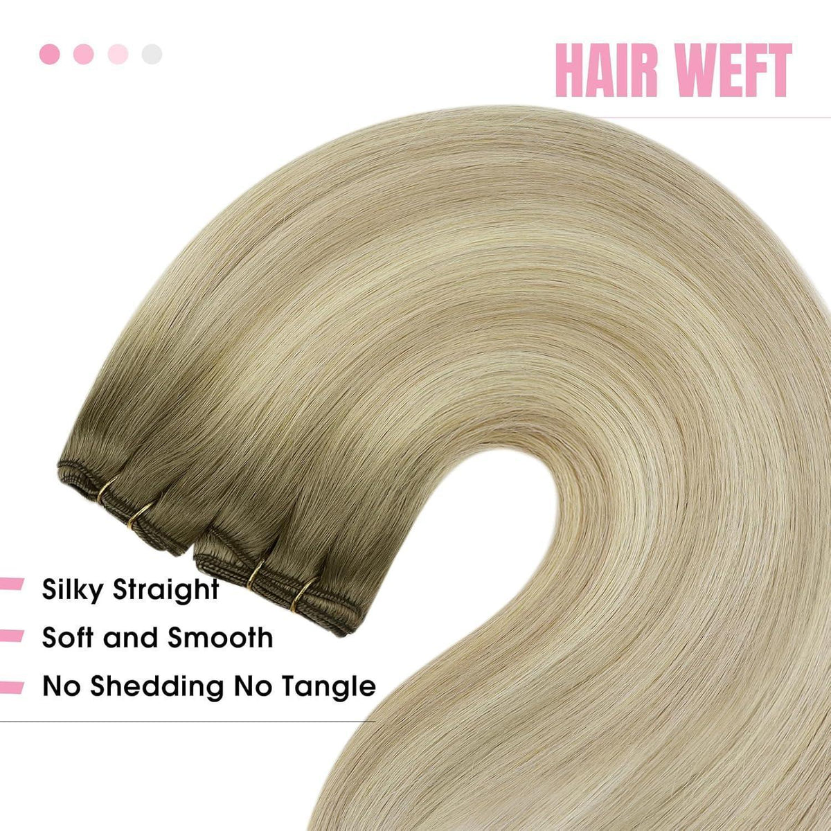 Blond Echthaar Tressen 55cm – Volumenspendend & Länger