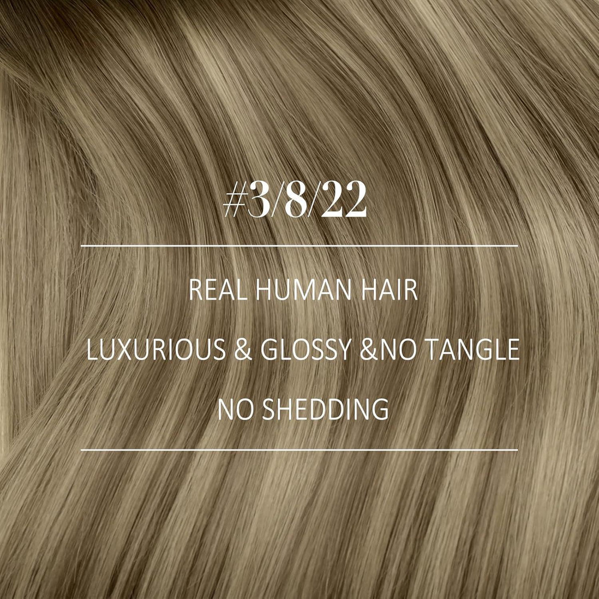 Echthaar Tressen Balayage Braun Ombre Blond 55cm
