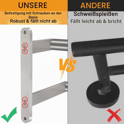 Edelstahl Handtuchhalter Wand 60cm – Gebürstetes Nickel