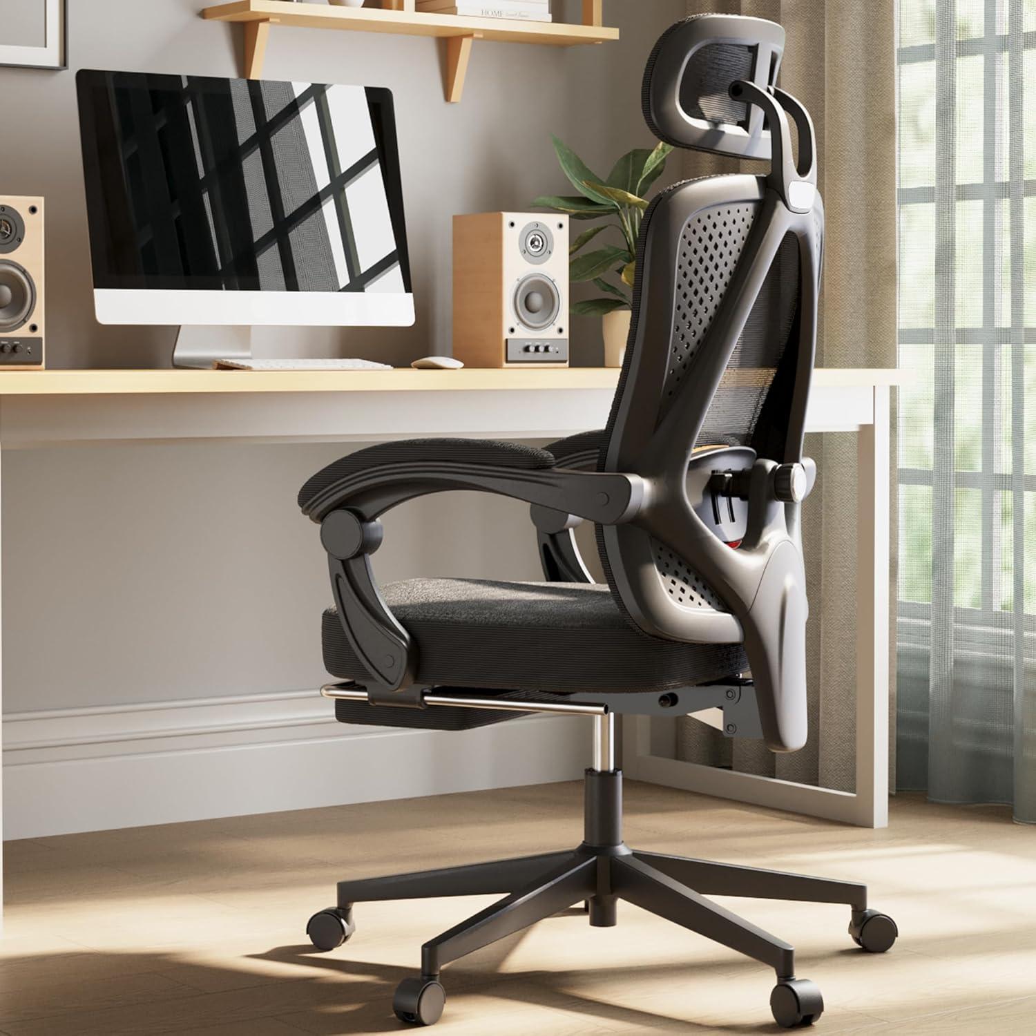 Ergonomischer Bürostuhl mit Kopf- und