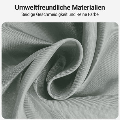 Duschvorhang Grau 180x180cm Beschwerter Saum Wasserabweisend Waschbar