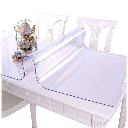 PVC Tischdecke Transparent 75x140cm - Schutzfolie für Tisch