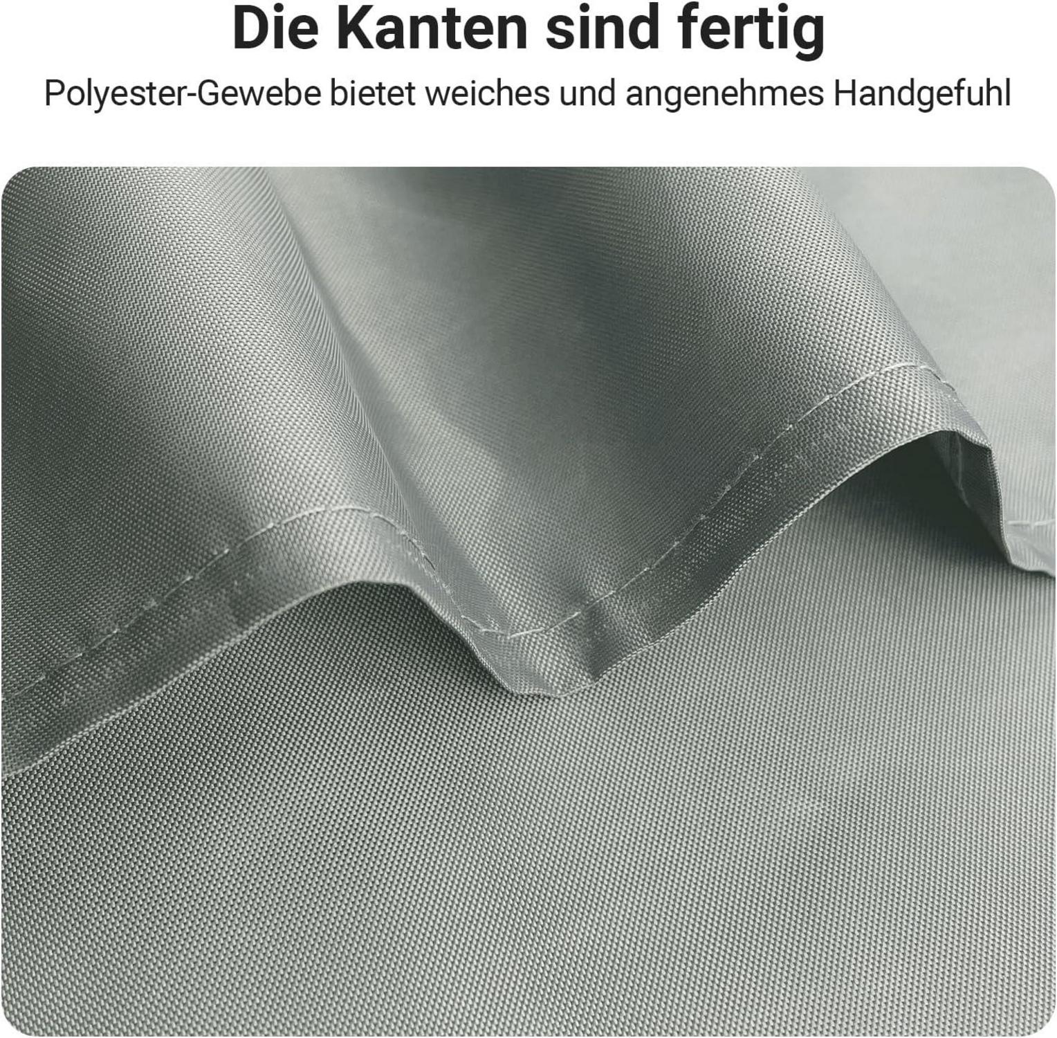 Duschvorhang Grau 180x200cm Wasserabweisend Antischimmel Polyester