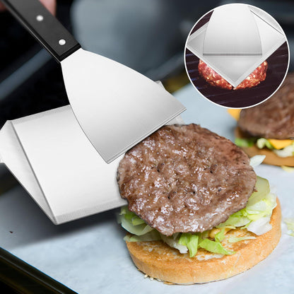 Grillspachtel Set aus Edelstahl für Smash Burger, Plancha Spachtel und
