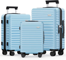 Hartschalen Kofferset 3-teilig 100% PC Leicht Erweiterbar Rollen TSA
