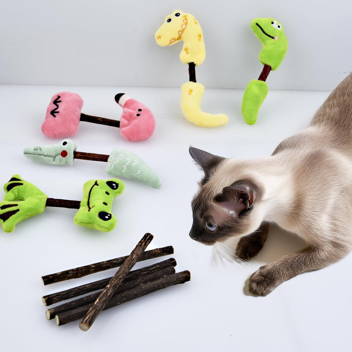 Katzenminze Kissen Sticks Zahnpflege Katzenspielzeug 10 Stk