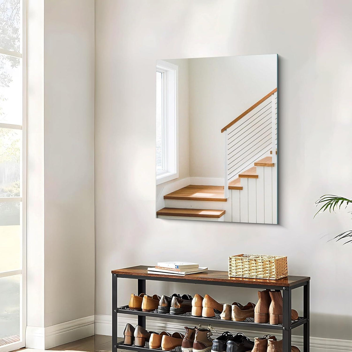 Rahmenloser Wandspiegel 70x50 cm – Modern & Sicherheitsglas