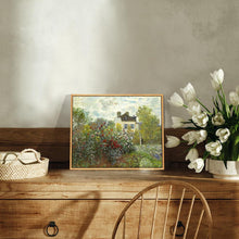 Vintage Leinwand Bild Rahmen Holz 20x25 cm Wohnzimmer