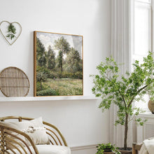 Vintage Leinwandbild Holzrahmen 30x40 cm Wanddeko Natur