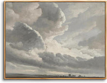 Vintage Leinwand Bilder 20x25 cm Sonnenuntergang Landschafts Wanddeko