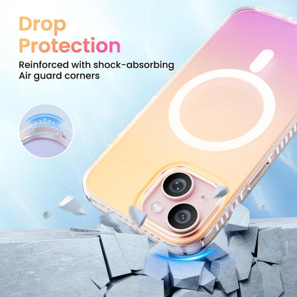 ORNARTO Hue iPhone 15 Hülle Magsafe kompatibel, Fluoreszierender