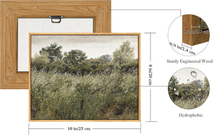 Vintage Leinwandbilder mit Holzrahmen 20x25cm Natur Landschaft Kunst