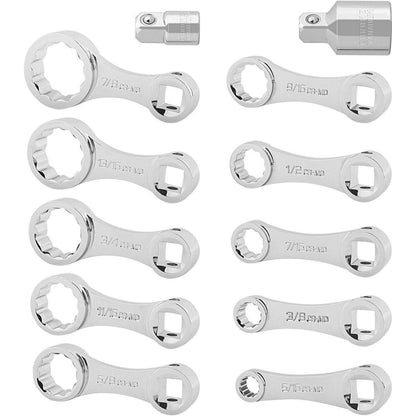 Drehmomentadapter-Set 12-Punkt SAE 3/8 Zoll Antrieb Chrom-Molybdän-Stahl