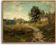 Vintage Leinwandbilder mit Holzrahmen 30x40 cm, Wanddeko Natur