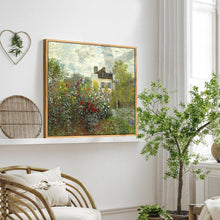 Vintage Leinwandbild Rose Garten Claude Monet 30x40 cm