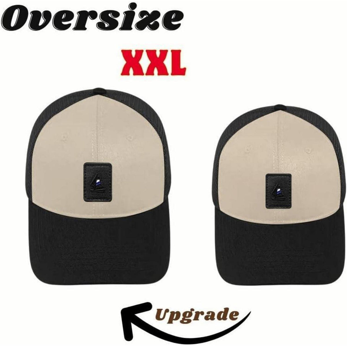 XXL Baseball Cap Herren Mesh Atmungsaktiv Verstellbar Khaki