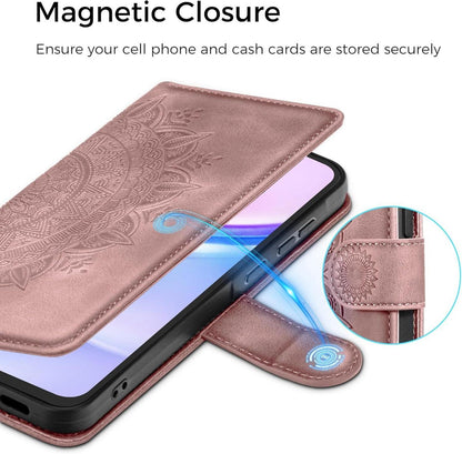 EASDNB Samsung Galaxy A15 5G/4G Flip Wallet Lederhülle Rosa