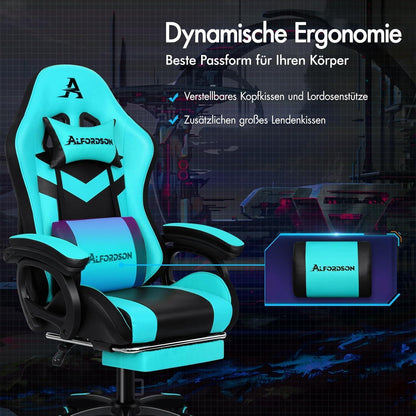 Gaming Stuhl RGB LED Massage Gaming Chair mit