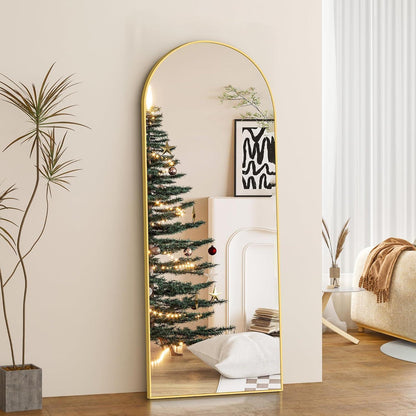 Ganzkörperspiegel Standspiegel Gold 165x60 cm – Modern & Elegant