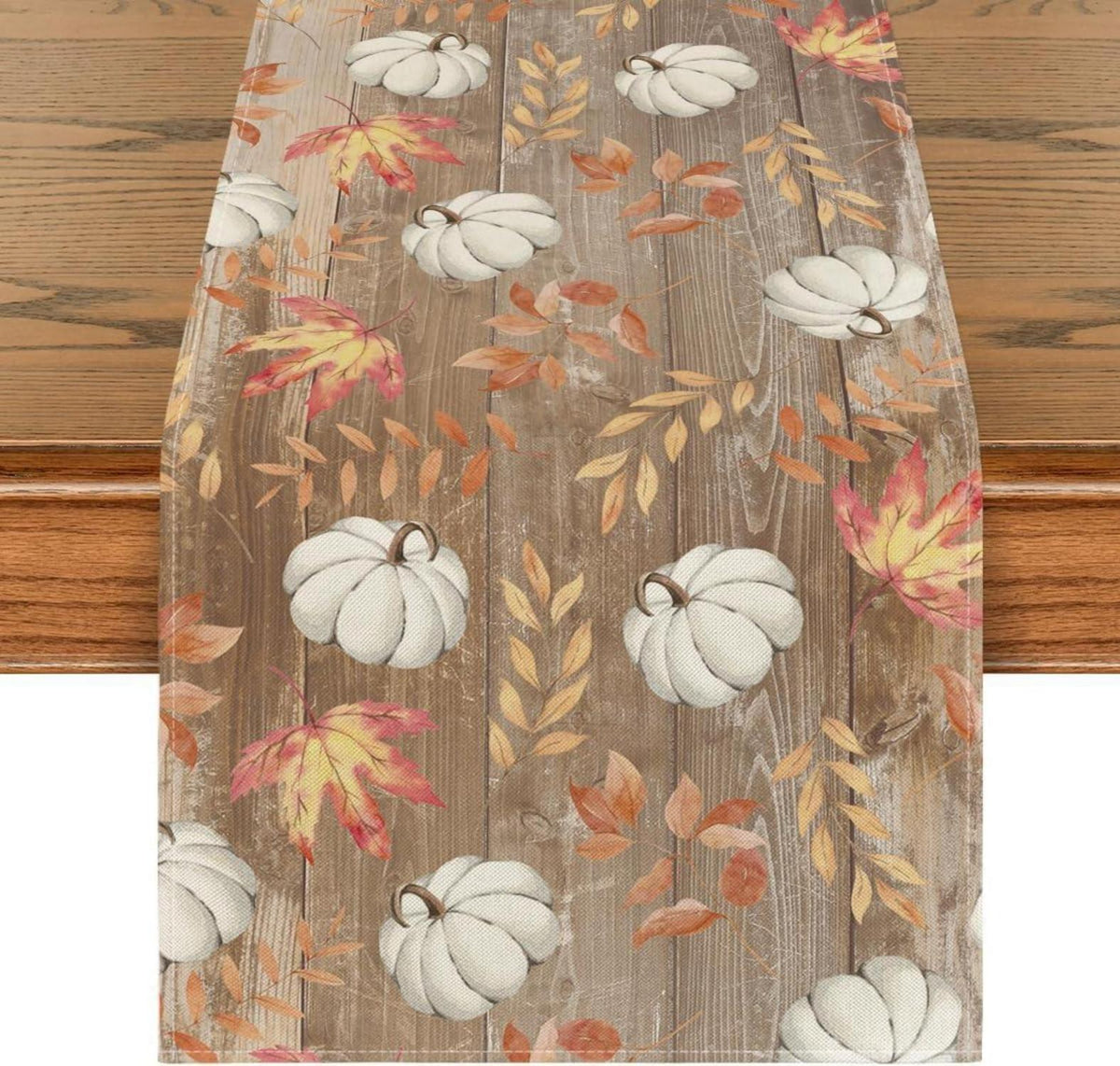 Herbst Tischläufer Orange Kürbisse 40x140 cm