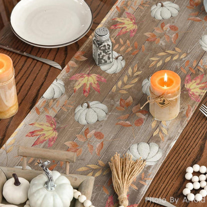 Artoid Mode Herbst Tischläufer Orange Kürbisse 40x140 cm