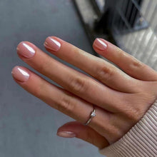 24er Set Pink Metallic Press on Nägel - Glossy Kunstnägel