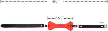 Silikon Hundeknochen Mundknebel SM Bondage Erotik BDSM Ball Gag