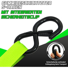 Automatischer Spanngurt-Set (4er) – 3,6m, 340KG, Grün