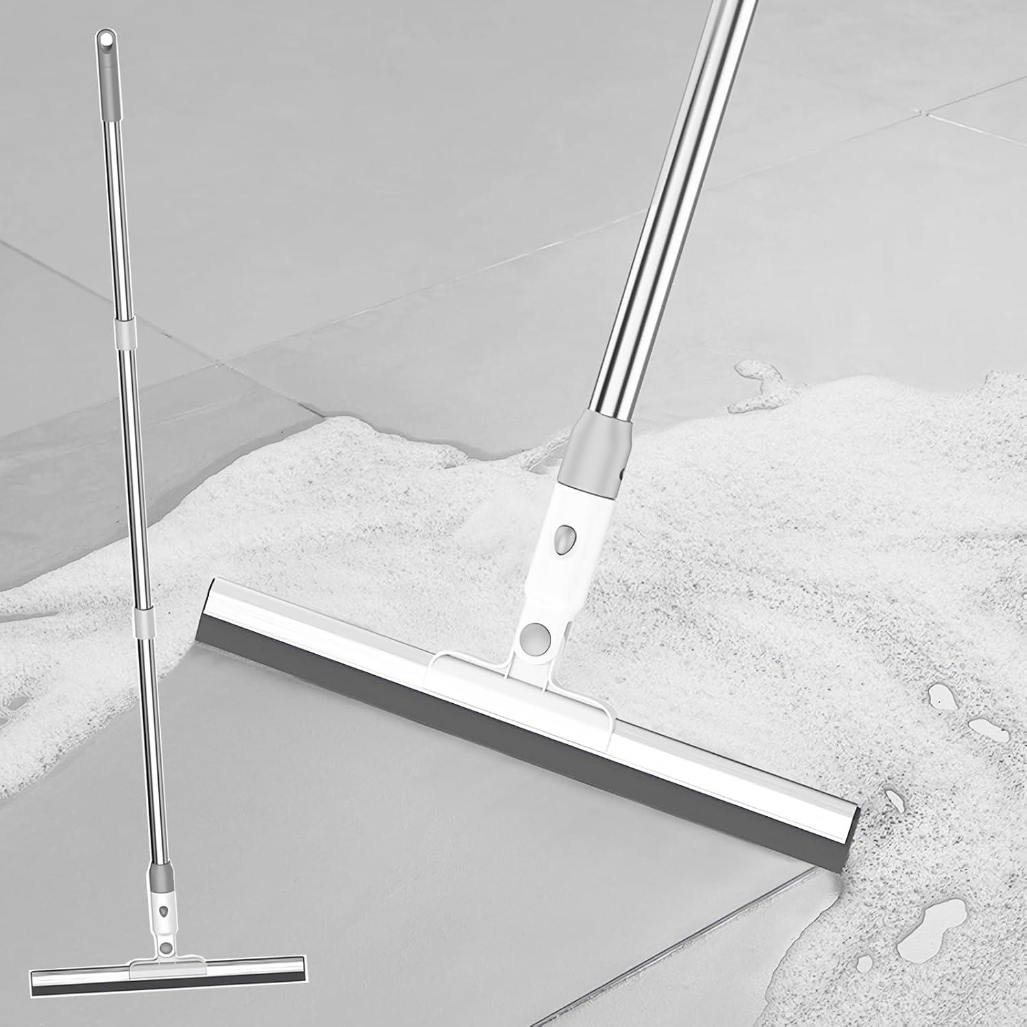 Wasserschieber Bodenabzieher Duschwischer Stiel 132cm