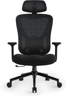 Ergonomischer Gaming Bürostuhl Hochklappbar 150KG Belastbar Schwarz