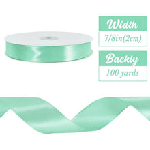 Satinband türkis, 2,2 cm x 91 m – Vielseitiges Dekorationsband