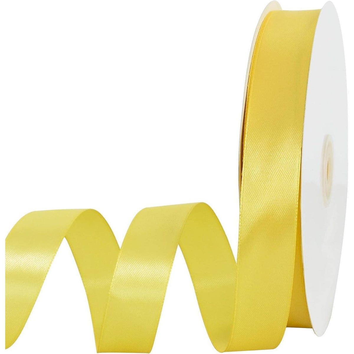 Satinband 2 cm, 91 m, Zitrone – Vielseitiges Dekorationsband