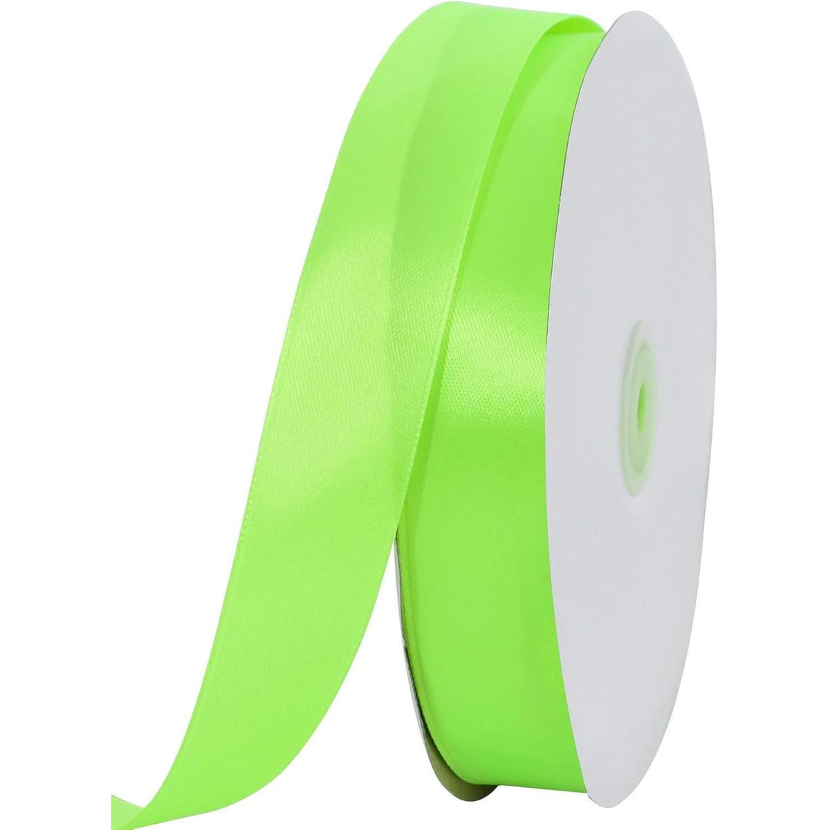 Satinband 2,5 cm Neongrün – 91 m Geschenkband