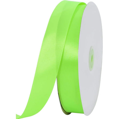 Satinband 2,5 cm Neongrün – 91 m Geschenkband