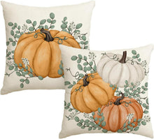 Artoid Orange Kürbisse Herbst Kissenbezüge 2er Set 45x45cm