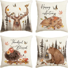 Artoid Wildtiere Kissenbezüge 4er Set 45x45 cm Beige