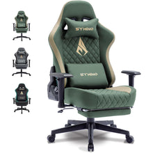 Symino Gaming Stuhl Vintage-PU-Leder Orange Bürostuhl