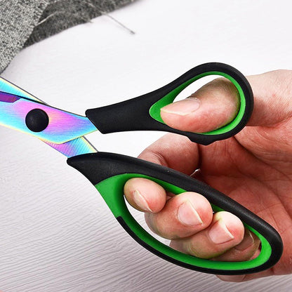 CCR Büro-Schere Titan-Beschichtung 3er Set - Rostfrei, scharf, ergonomisch