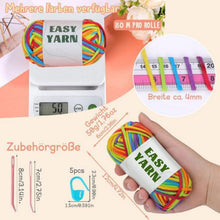 Regenbogen Häkelgarn für Anfänger mit Häkelzubehör, 1 Pack